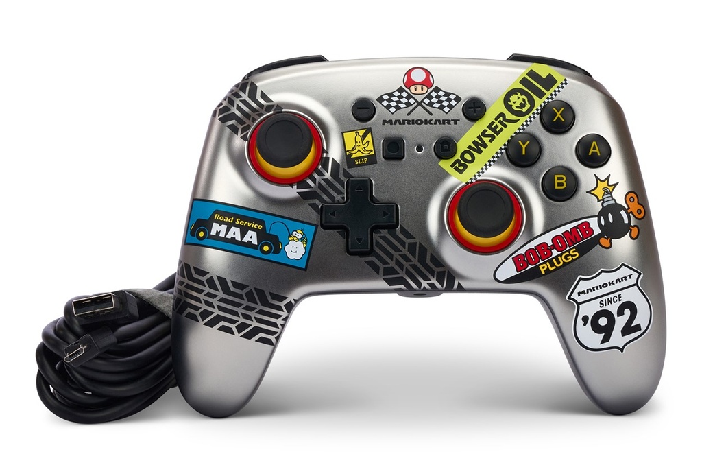 Manette câblée améliorée PowerA pour Nintendo Switch – Mario Kart