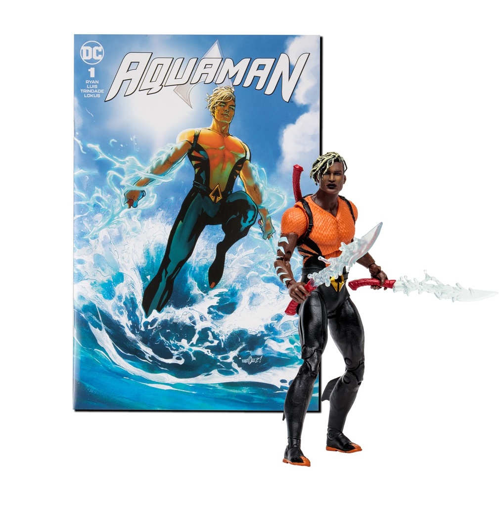 DC Direct 7 Inch Figure avec Comic - Aquaman Wave 3 - Aqualad