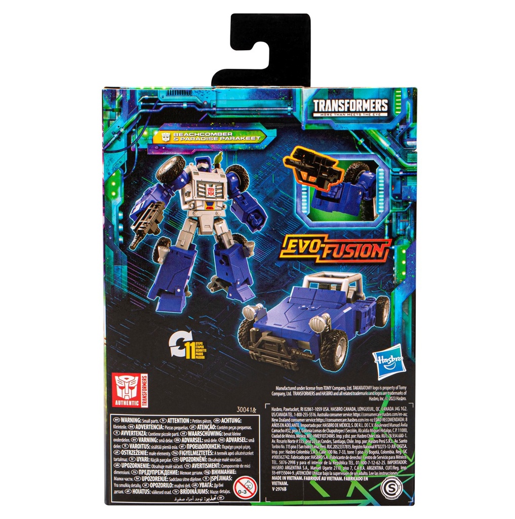 Transformers Generations Legacy Evolution Deluxe Beachcomber et Perruche de paradis