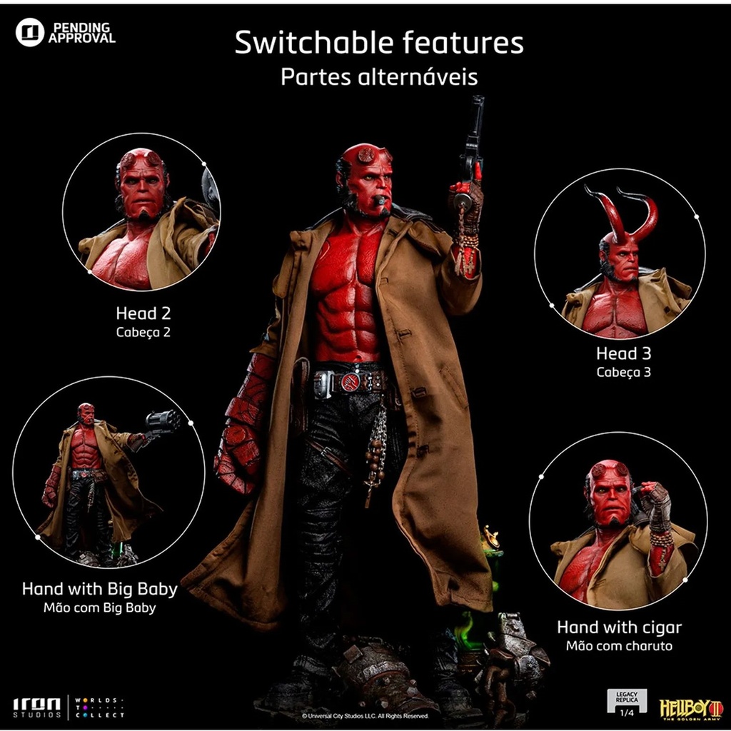 Iron Studios: Hellboy The Golden Army - Legacy Replica 1/4 Statue