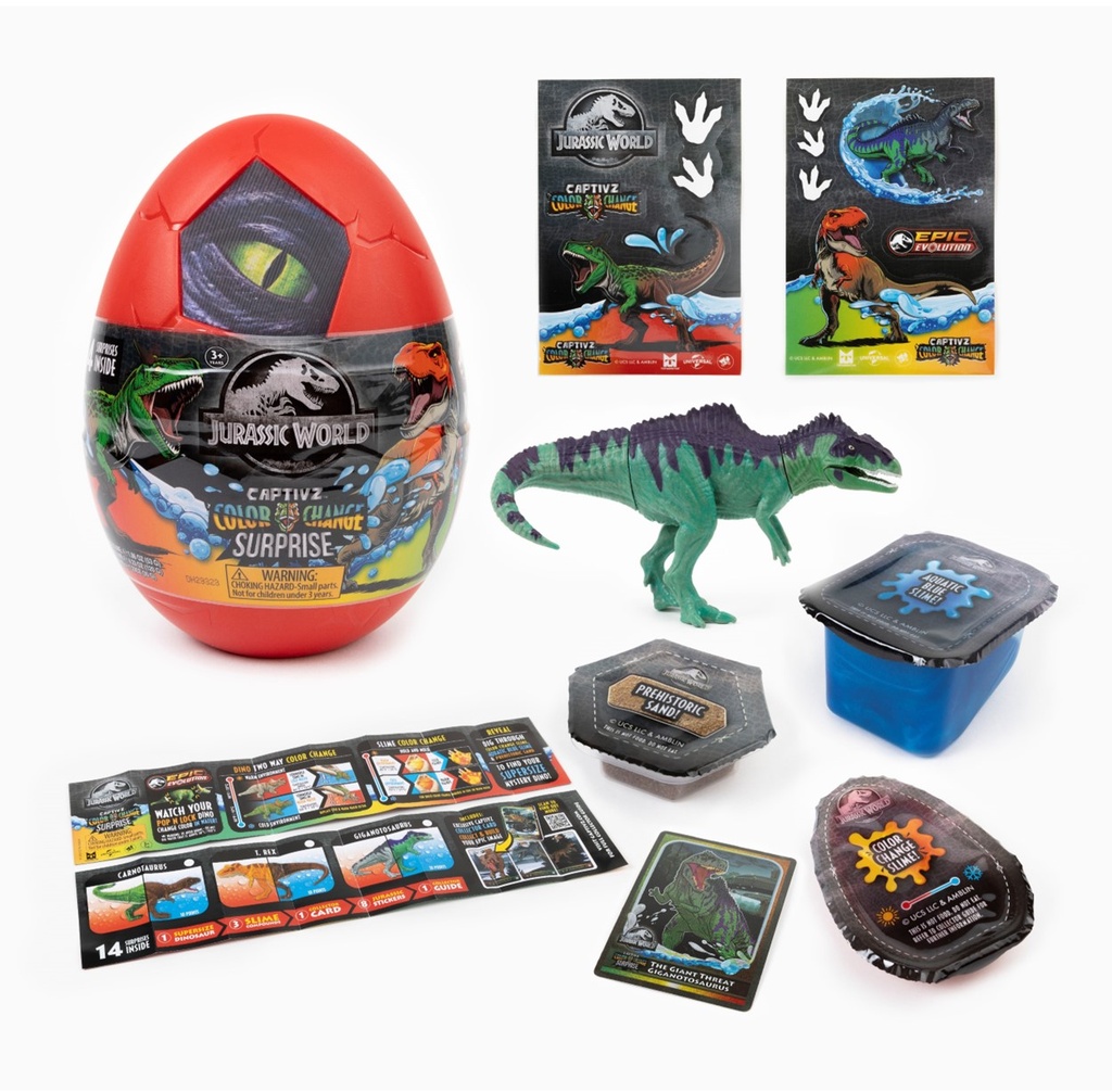 Jurassic Captivz Color Change Surprise Egg