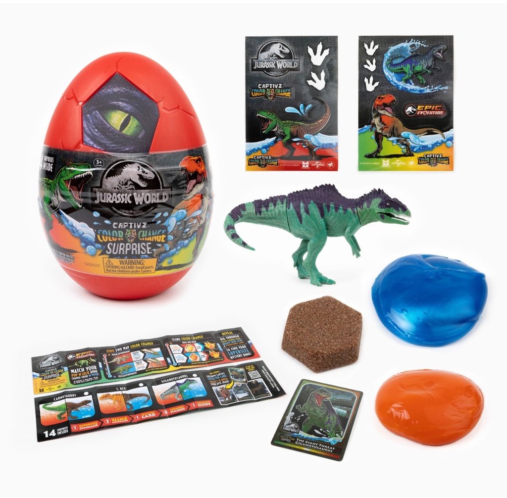 Jurassic Captivz Color Change Surprise Egg