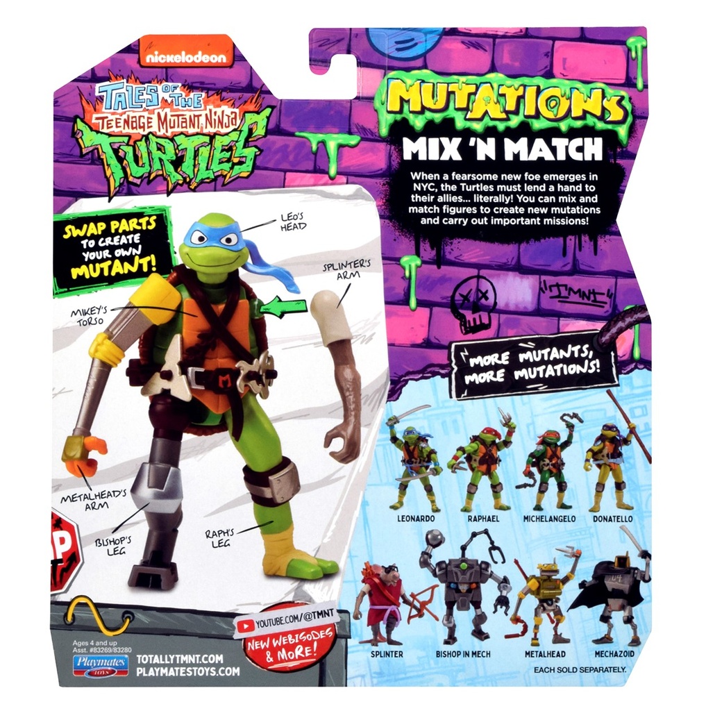 Tales Of Teenage Mutant Ninja Turtles: Mutations Mix and Match - Mechazoid Basic Action Figure