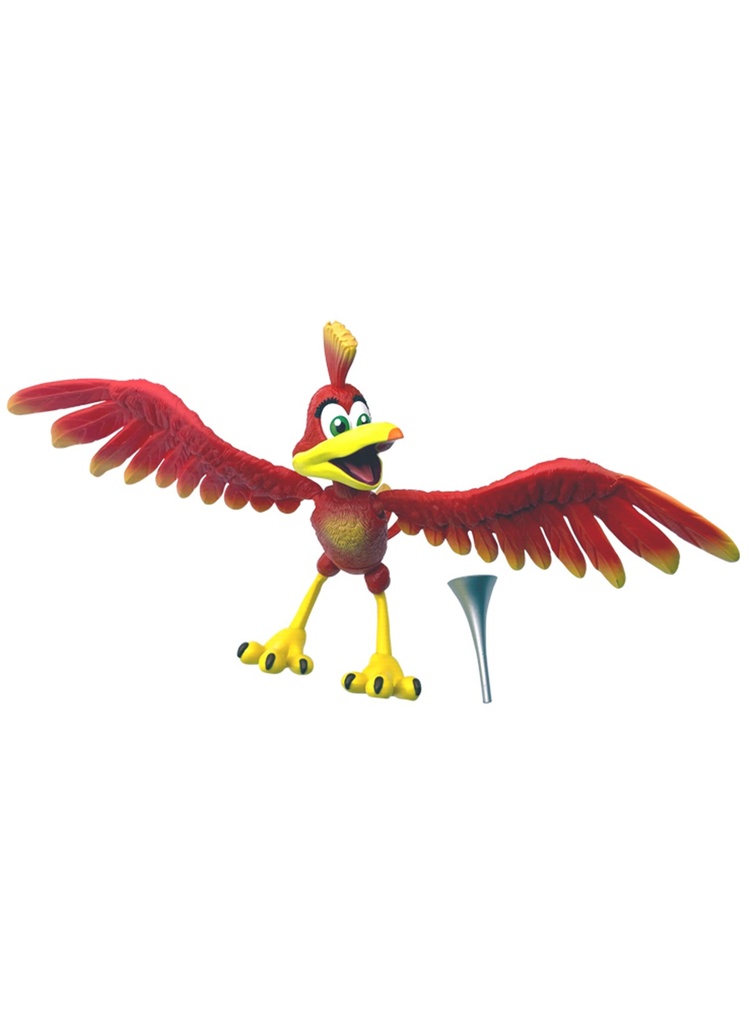 Banjo Kazooie 7-1/2in Af Le Flocked Banjo Variant 2 Pack