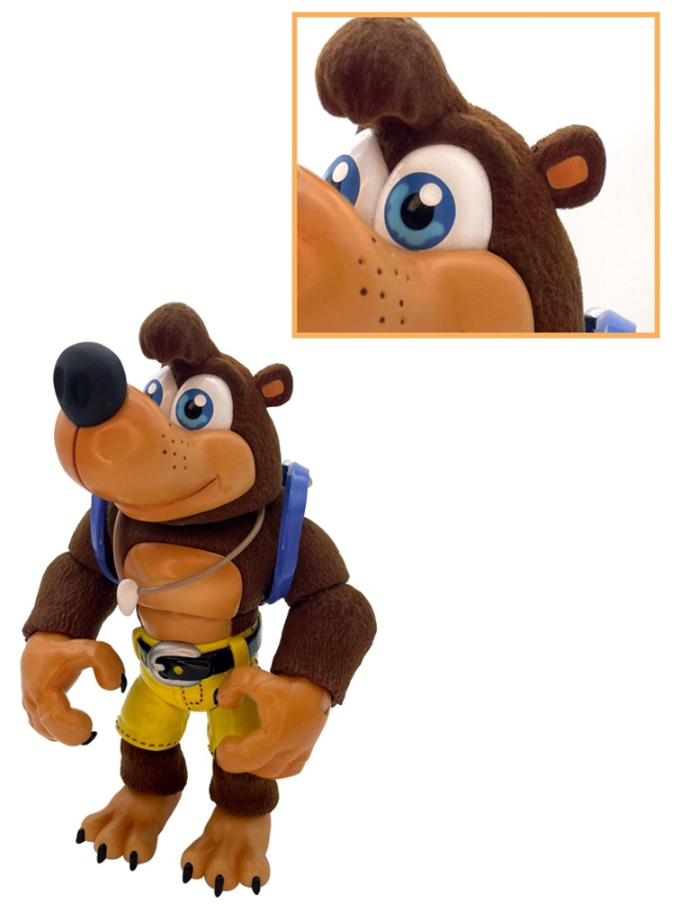 Banjo Kazooie 7-1/2in Af Le Flocked Banjo Variant 2 Pack