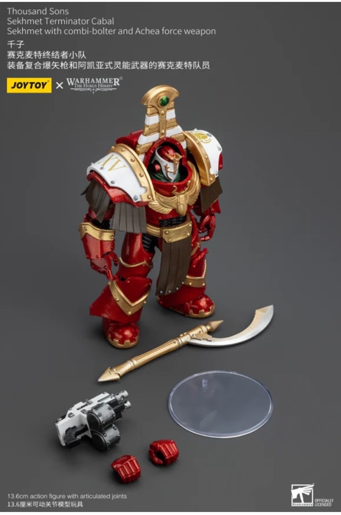 Warhammer Thousand Sons Sekhmet Terminator Cabal Sekhmet with Combi-Bolter and Achea Force Weapon