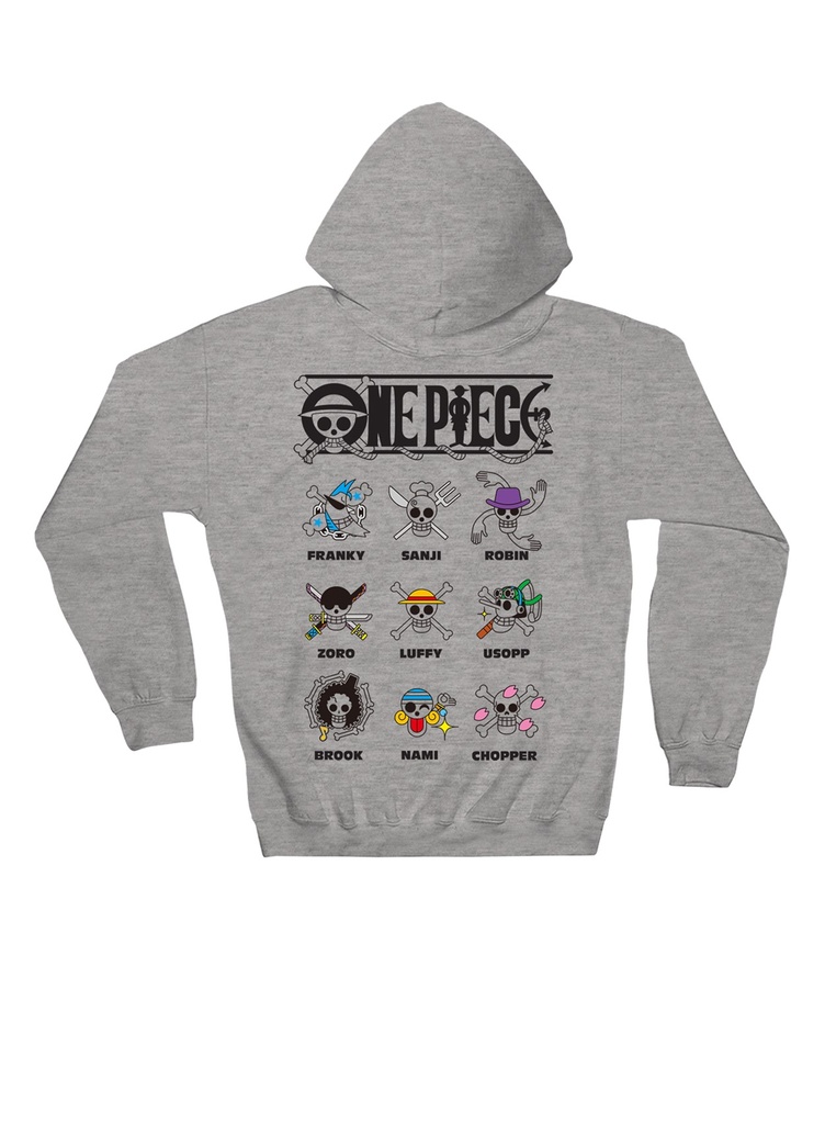 One Piece: Character Skull Logos Hoodie