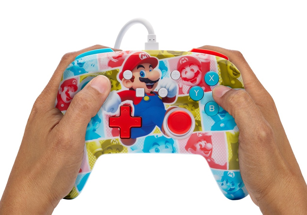 PowerA Enhanced Wired Controller for Nintendo Switch - Mario Hero Reel