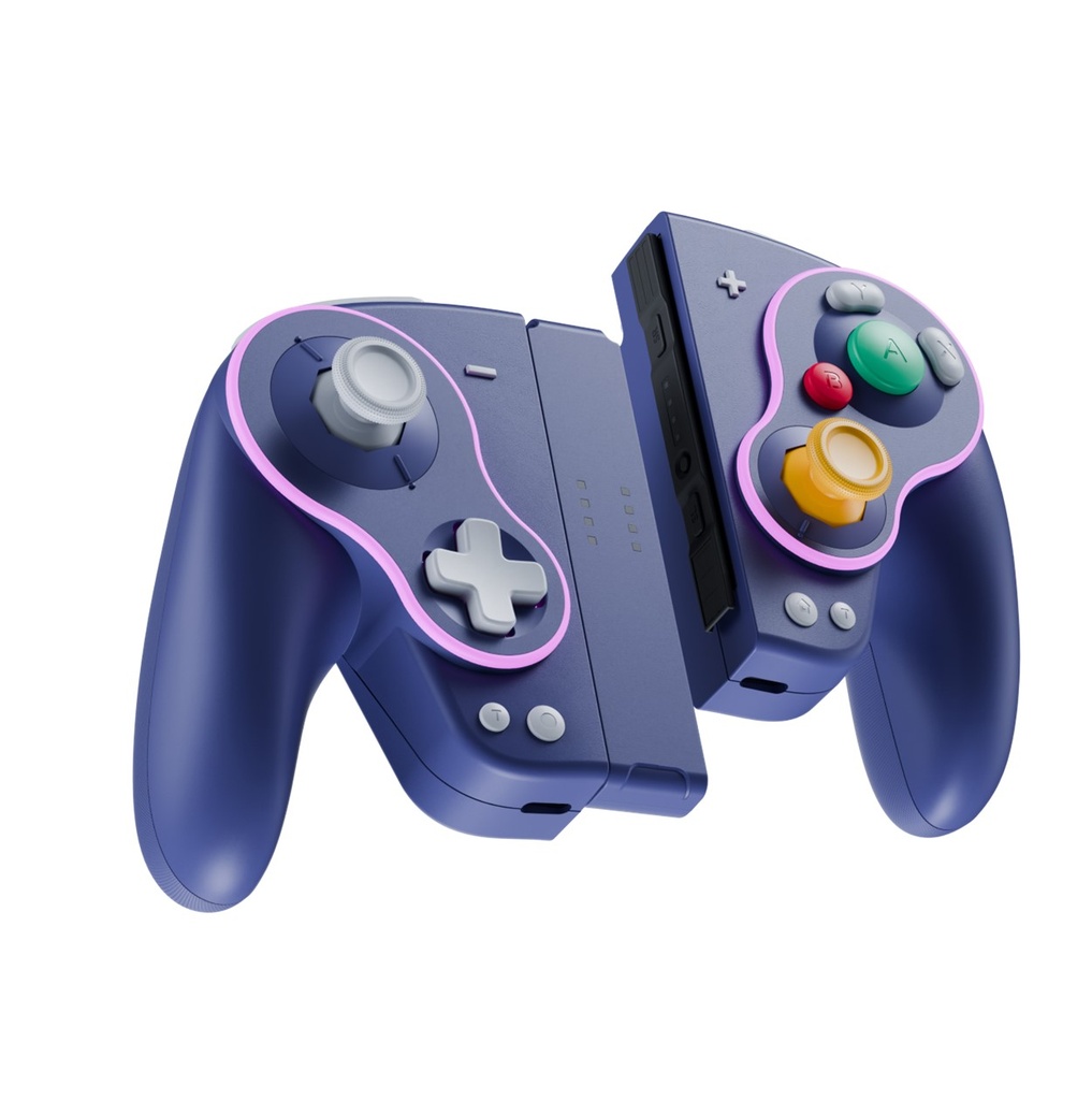 Biogenik Retro Style Wireless Split Purple Controller