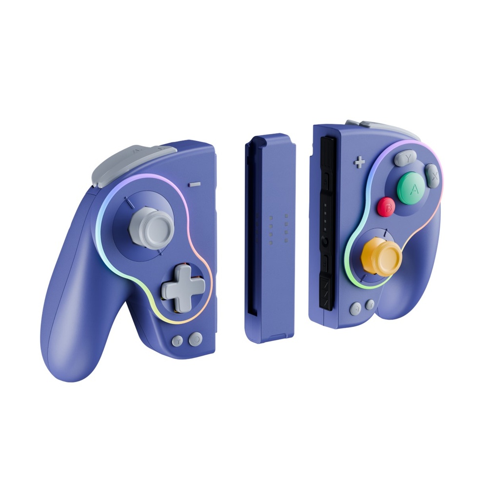 Biogenik Retro Style Wireless Split Purple Controller