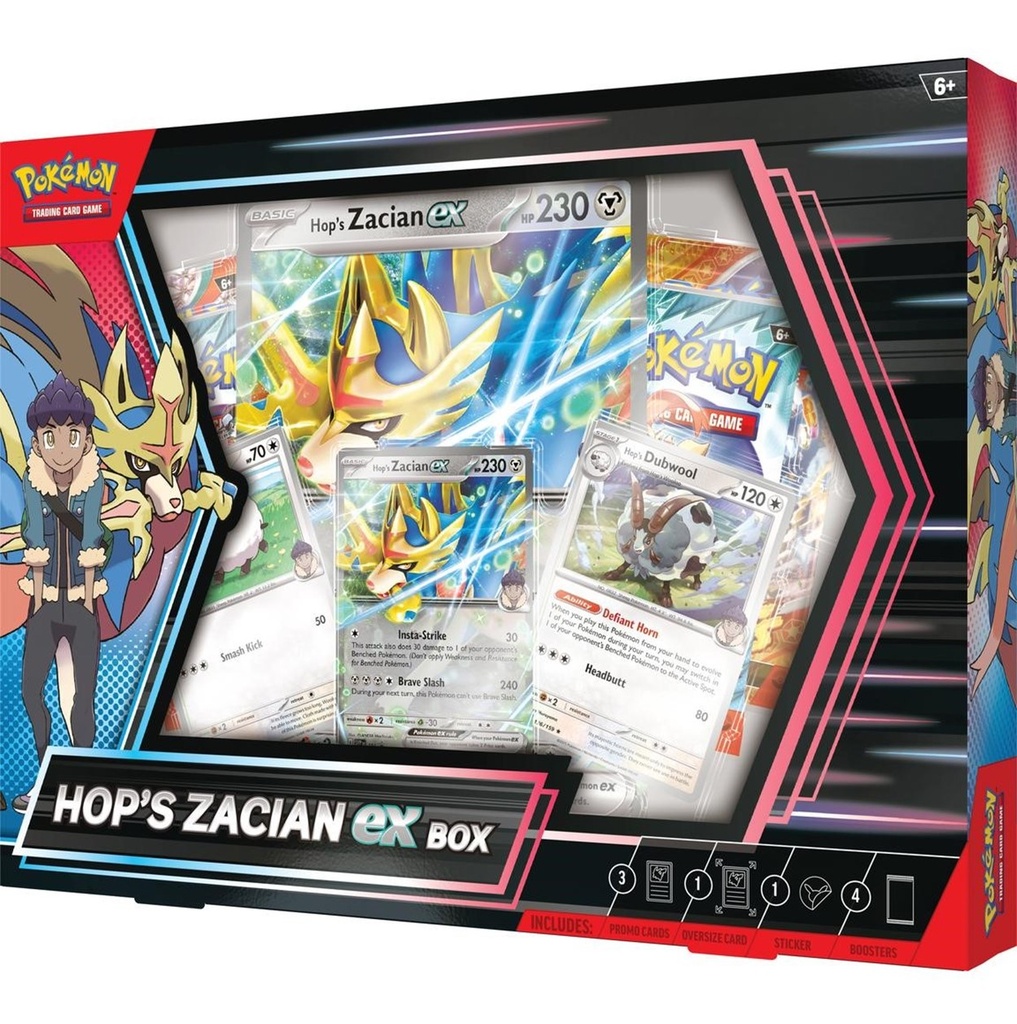 Pokemon Trading Card Game: Scarlet and Violet Hop's Zacian ex Box
