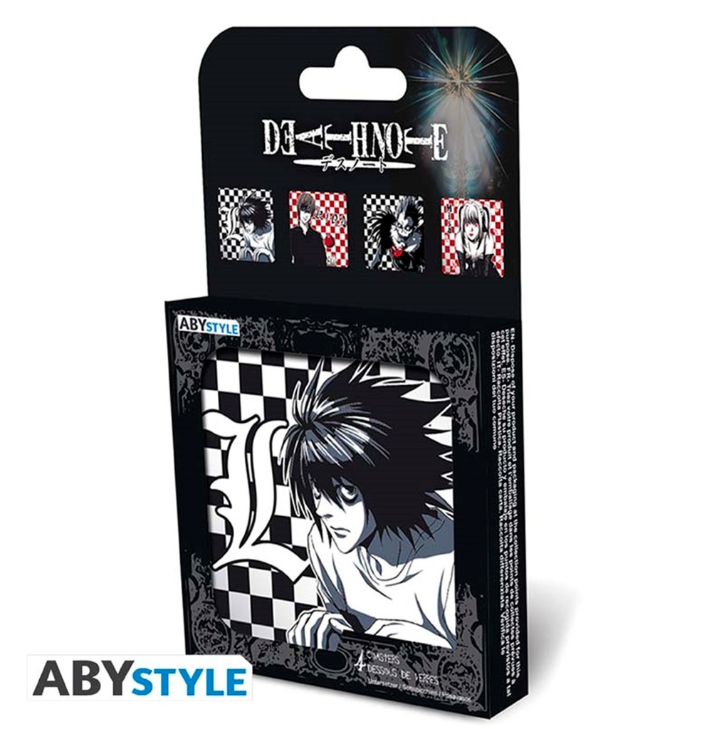 Death Note Characters Coasters 4 Pack