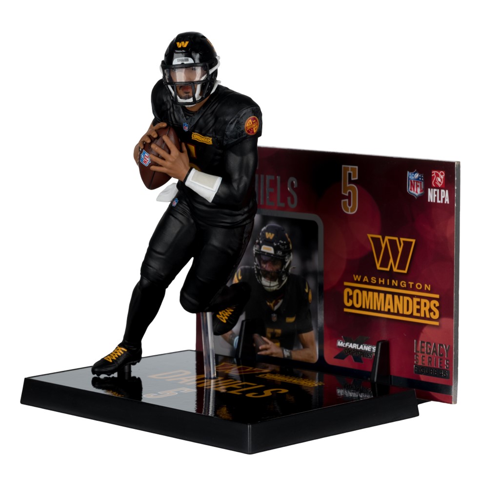 Jayden Daniels (Washington Commanders) (Alternate Black Uniform) NFL 7-Inch Posed Figure
