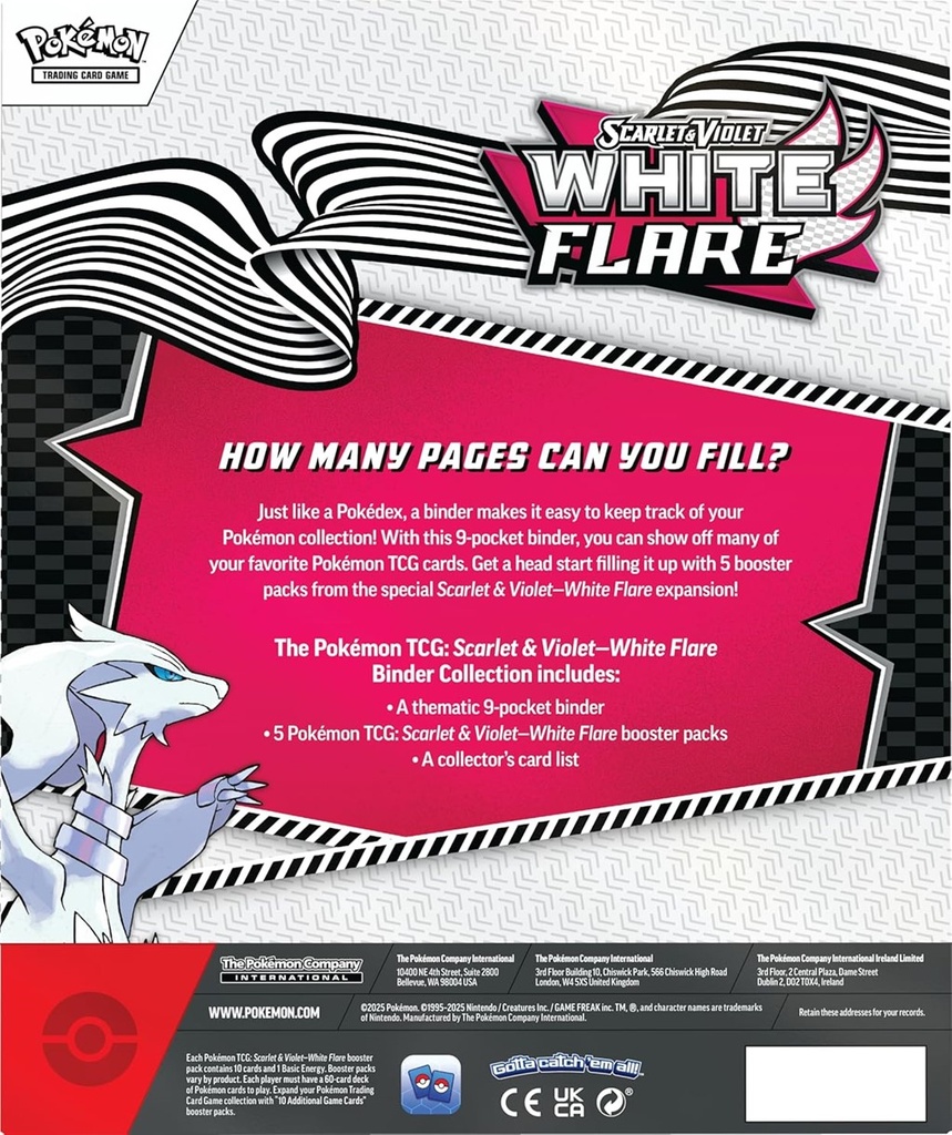 Pokémon - Trading Card Game: Scarlet & Violet White Flare Binder Collection (Français)
