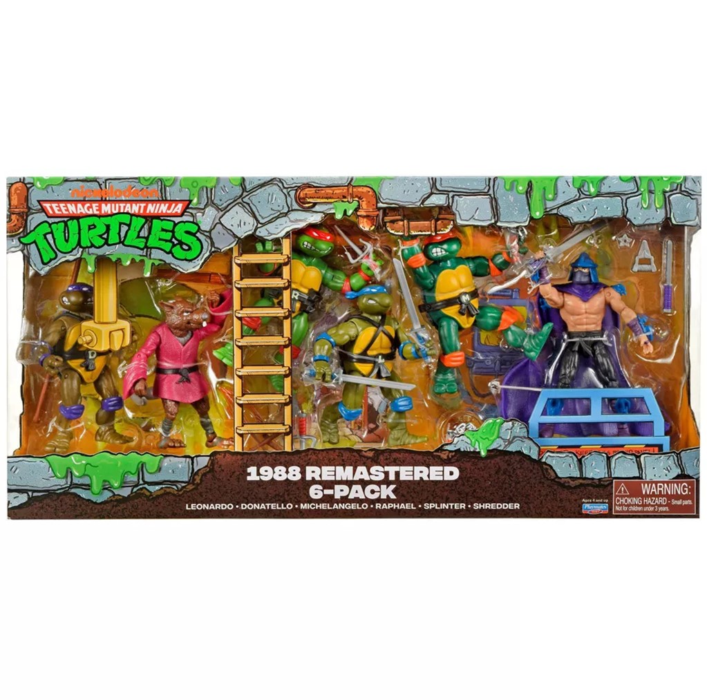 Teenage Mutant Ninja Turtles: Classic 4"" Remastered Figure Bundle - 6 Pack