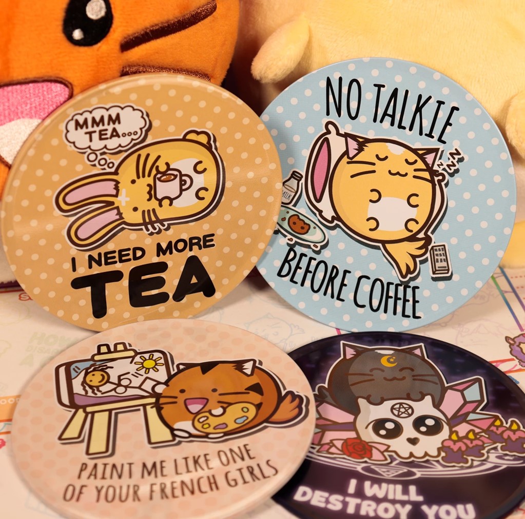 Fuzzballs Coaster 4-Pack