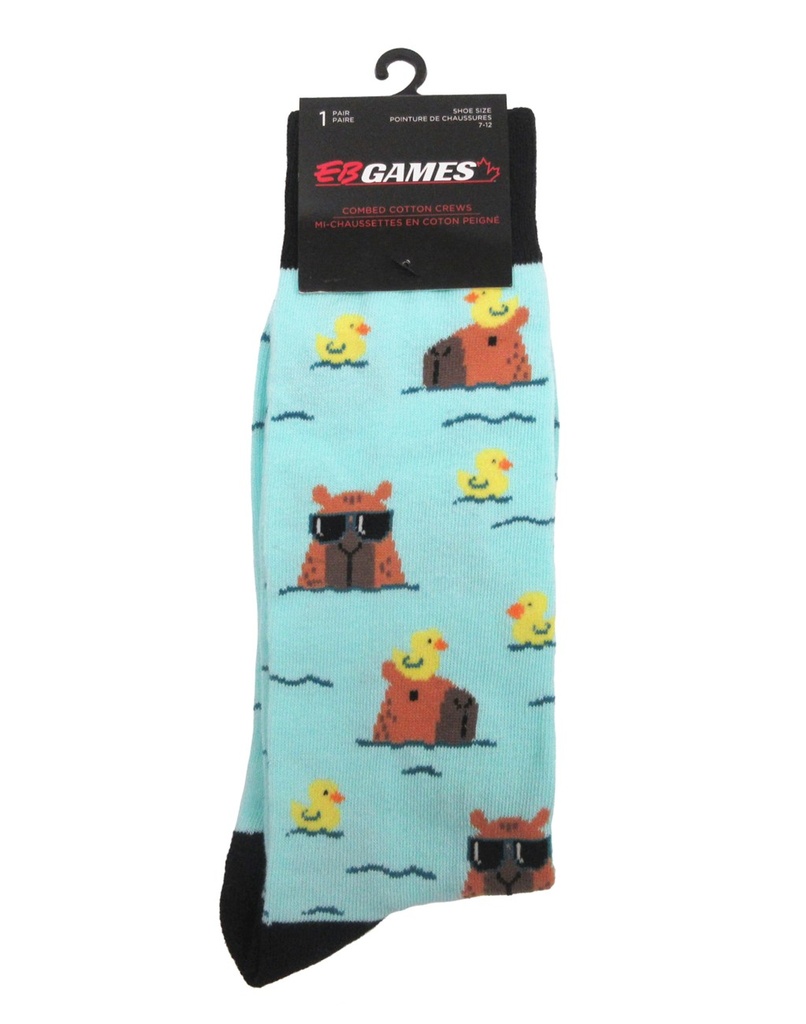 Rubber Ducky Capybara Sock