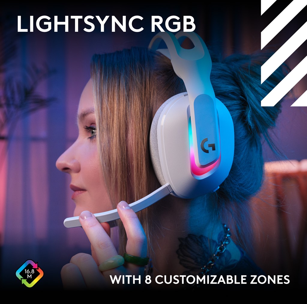 Logitech A20 X Lightspeed Wireless Headset With Playsync Audio – Blanc
