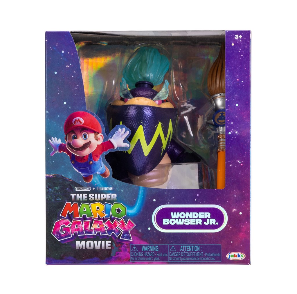 The Super Mario Galaxy Movie - 5” Figure Series – Wonder Bowser Jr. Figure with Paint Brush