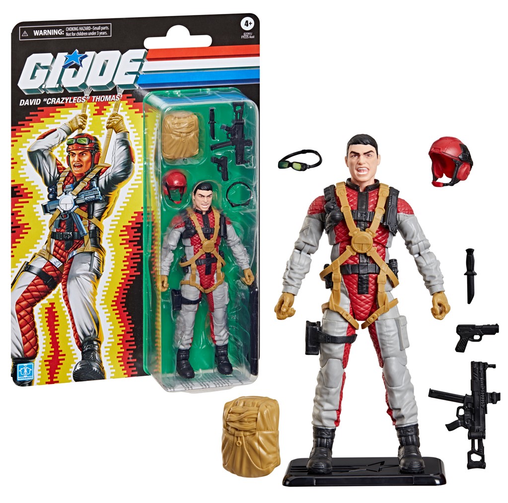 G.I. Joe Classified Series Retro Cardback David “Crazylegs” Thomas