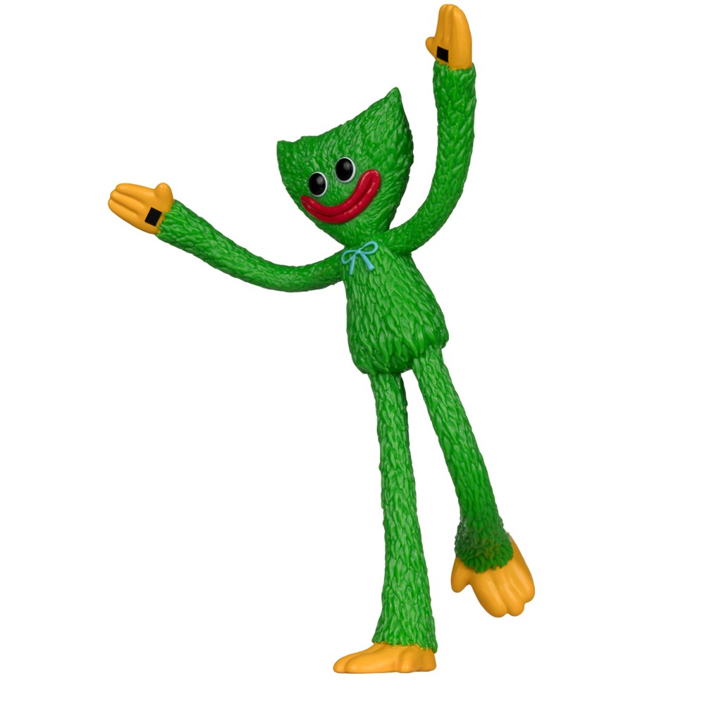 Poppy Playtime Green Huggy Wuggy 4.5-Inch Bendable Figure