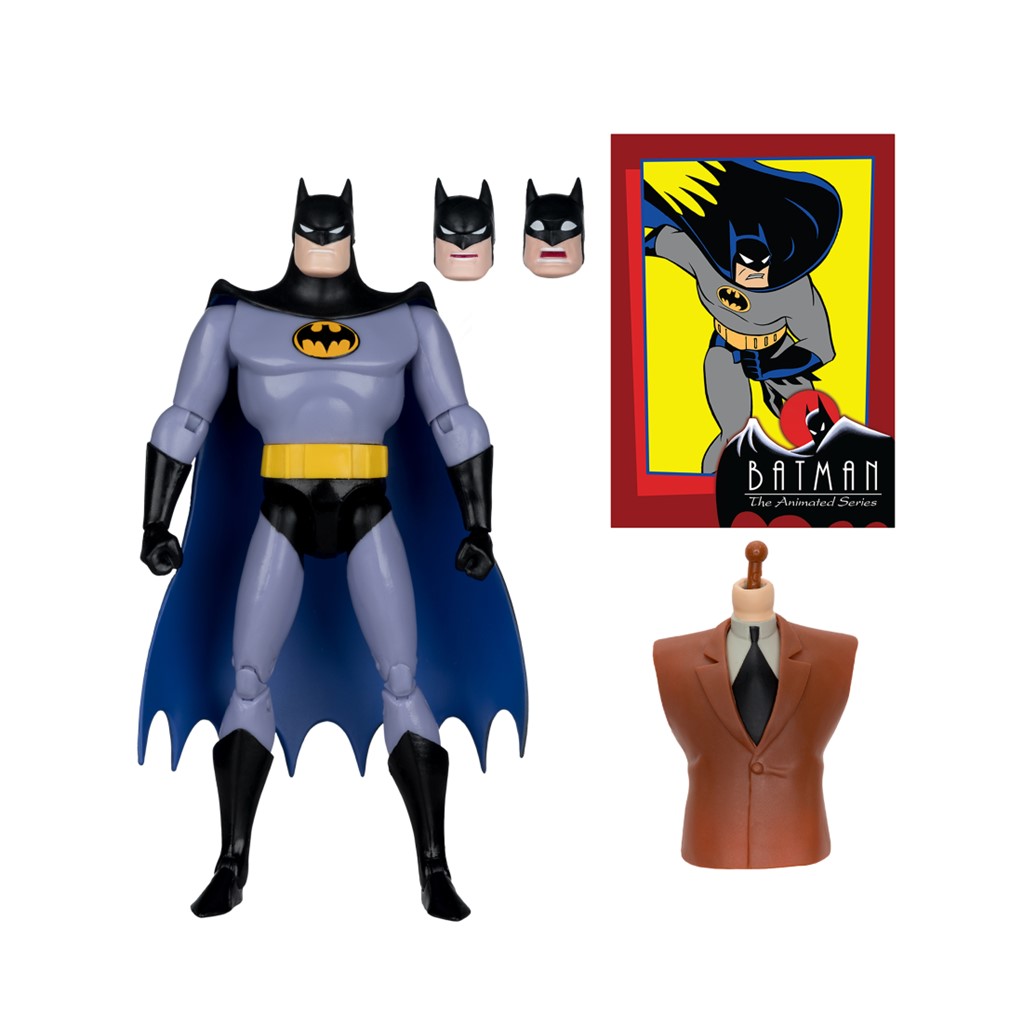 Batman: The Animated Series Batman (with Alternate Expressions) 6-Inch Build-A Figure