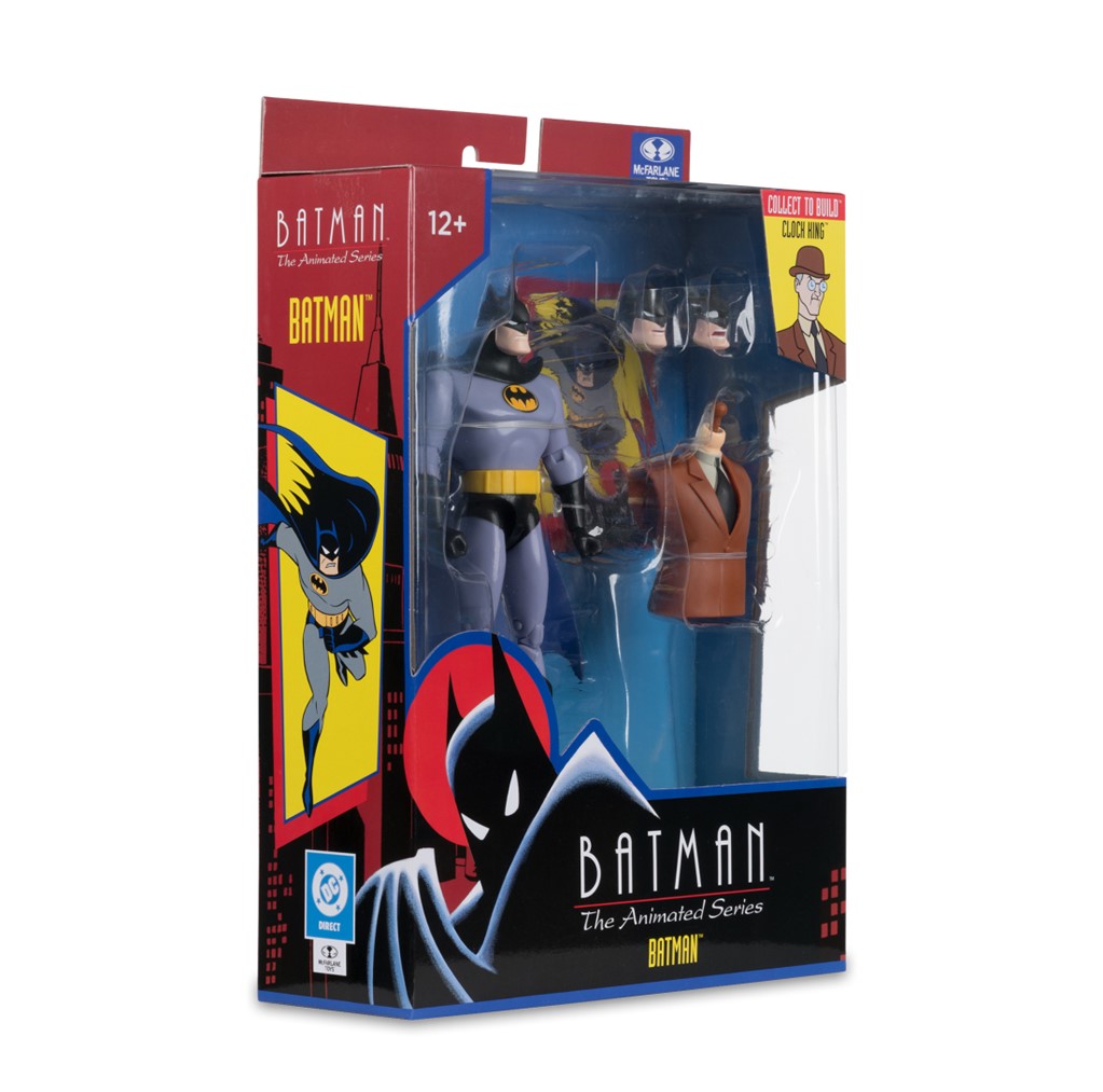 Batman: The Animated Series Batman (with Alternate Expressions) 6-Inch Build-A Figure