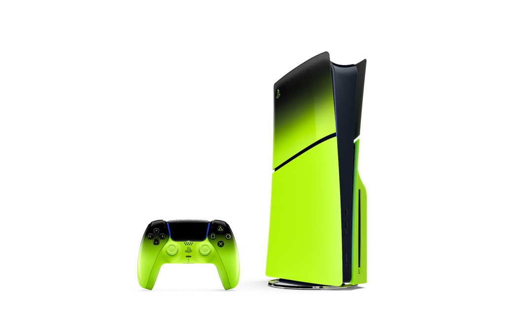 Façades pour console PlayStation 5 (groupe de modèles – mince) – Vert remix
