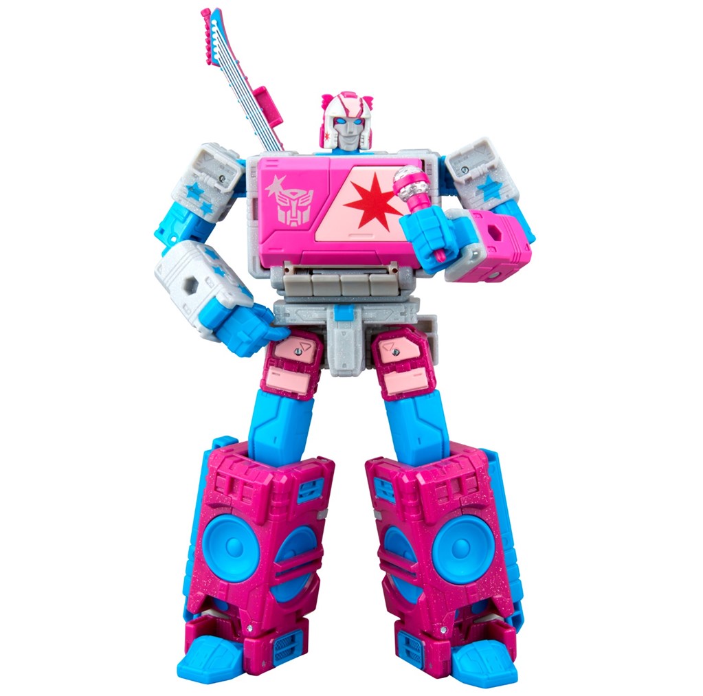 Transformers Jem and the Holograms Autobot Blaster & KP Glit, KP Sundor, and KP Rosanna