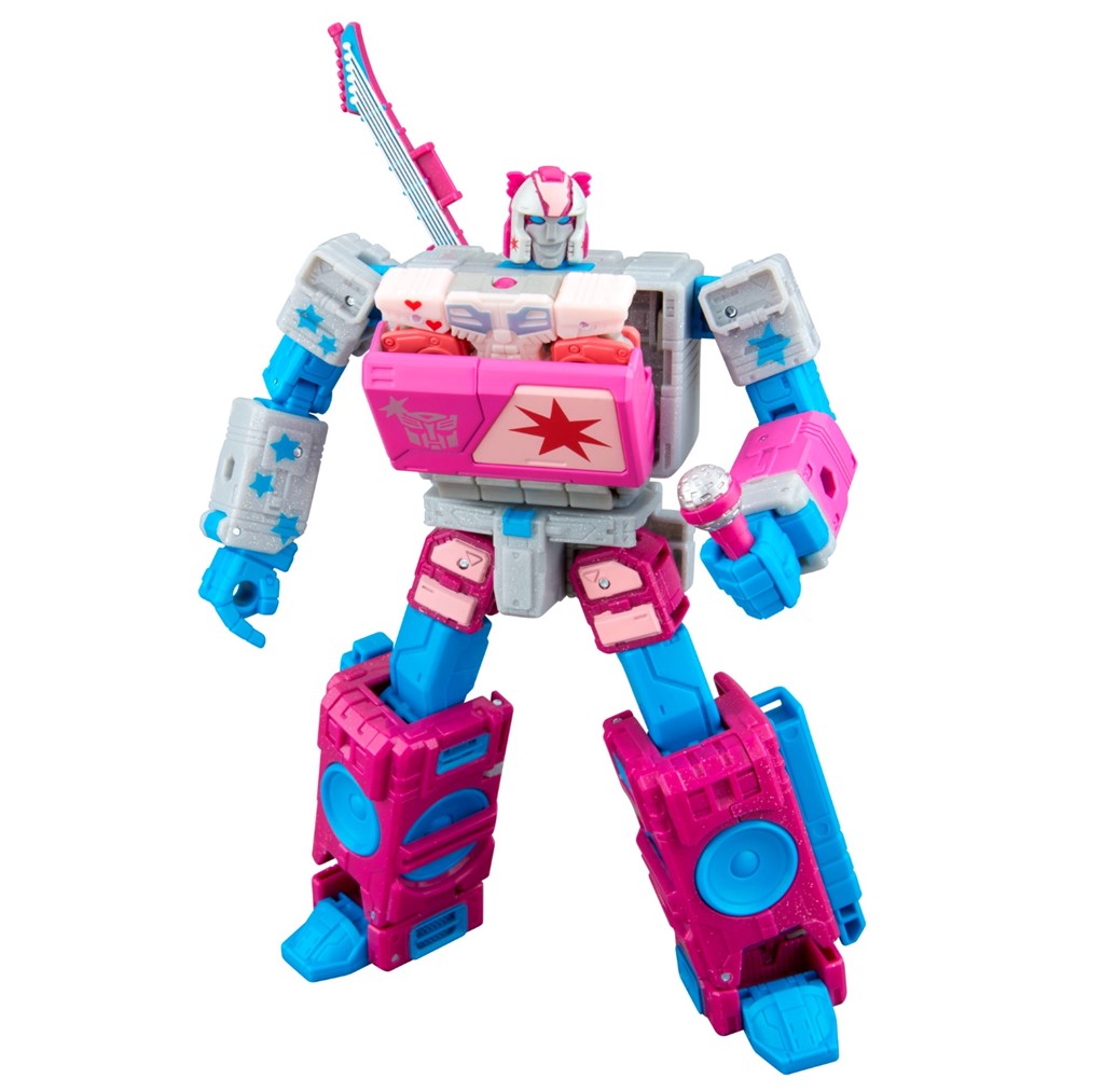 Transformers Jem and the Holograms Autobot Blaster & KP Glit, KP Sundor, and KP Rosanna