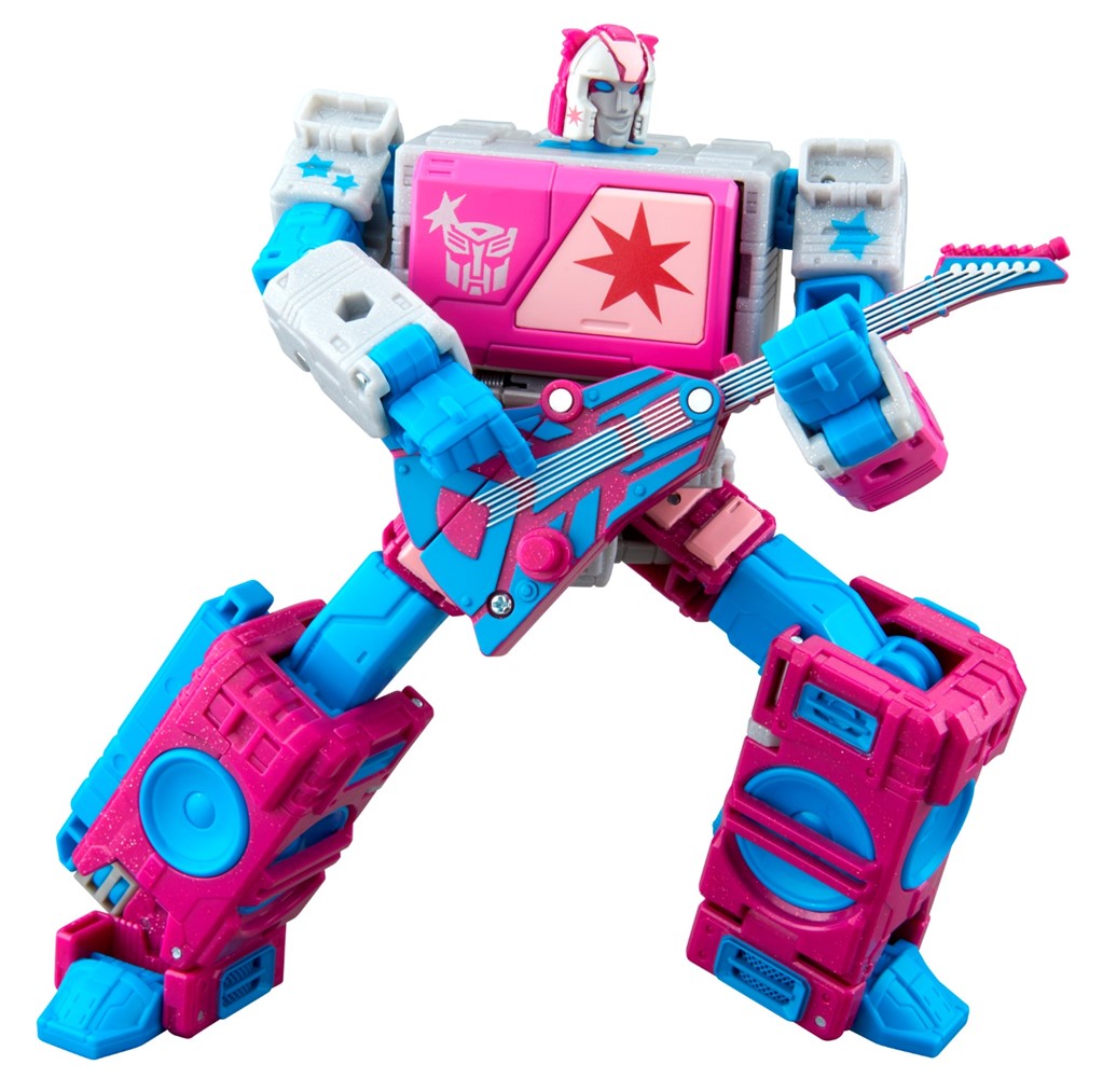 Transformers Jem and the Holograms Autobot Blaster & KP Glit, KP Sundor, and KP Rosanna