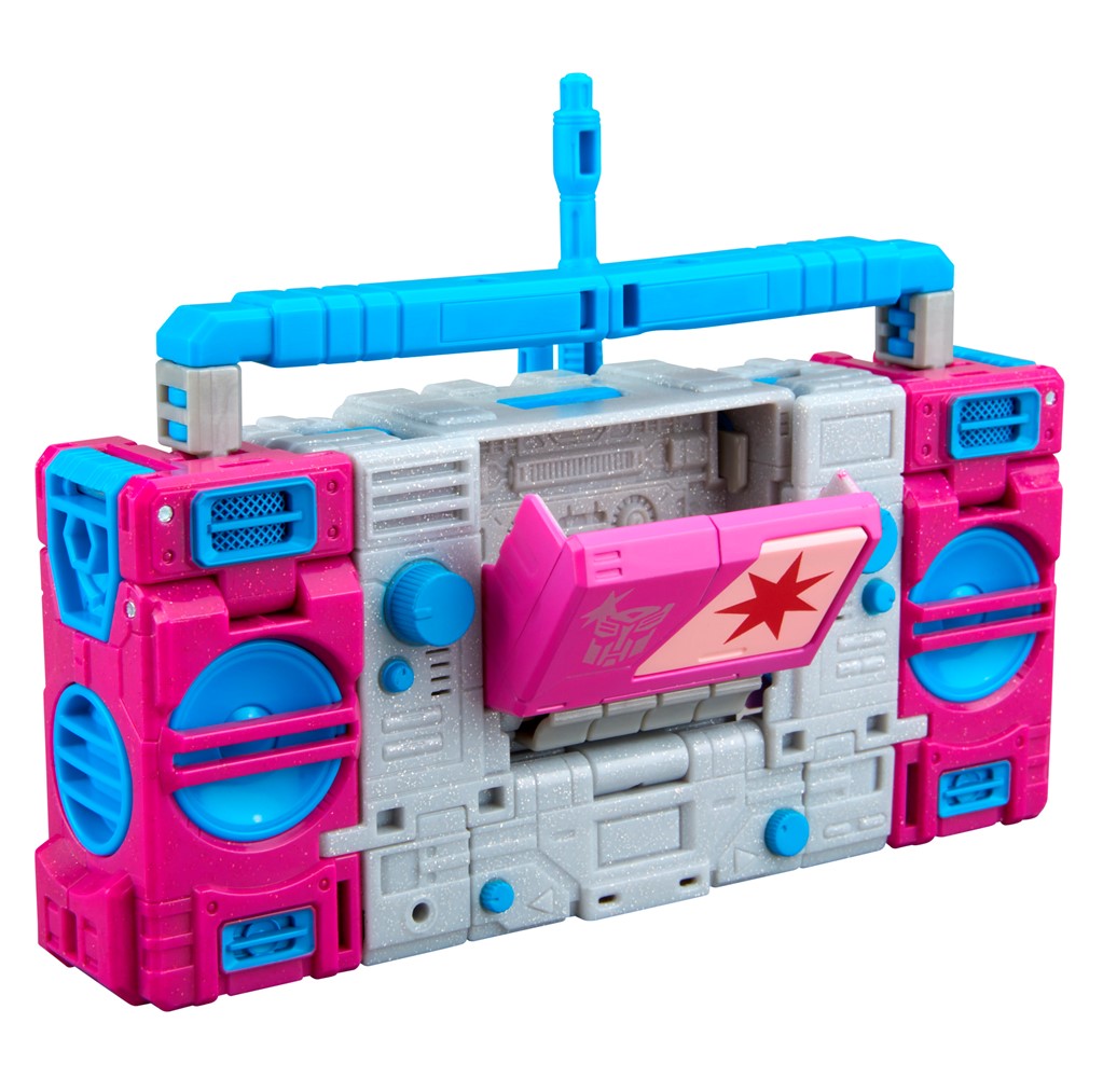 Transformers Jem and the Holograms Autobot Blaster & KP Glit, KP Sundor, and KP Rosanna