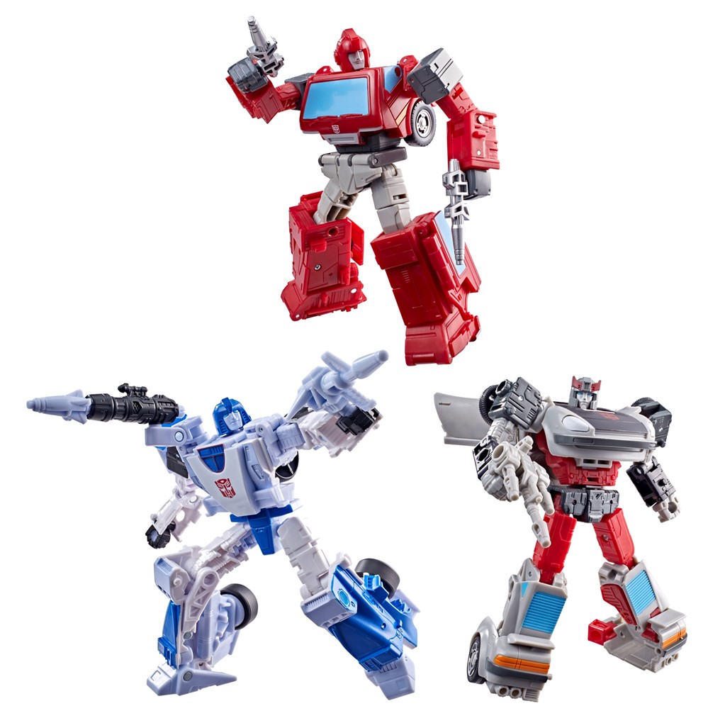 Transformers Age of the Primes Autobot Mirage, Ironhide and Bluestreak