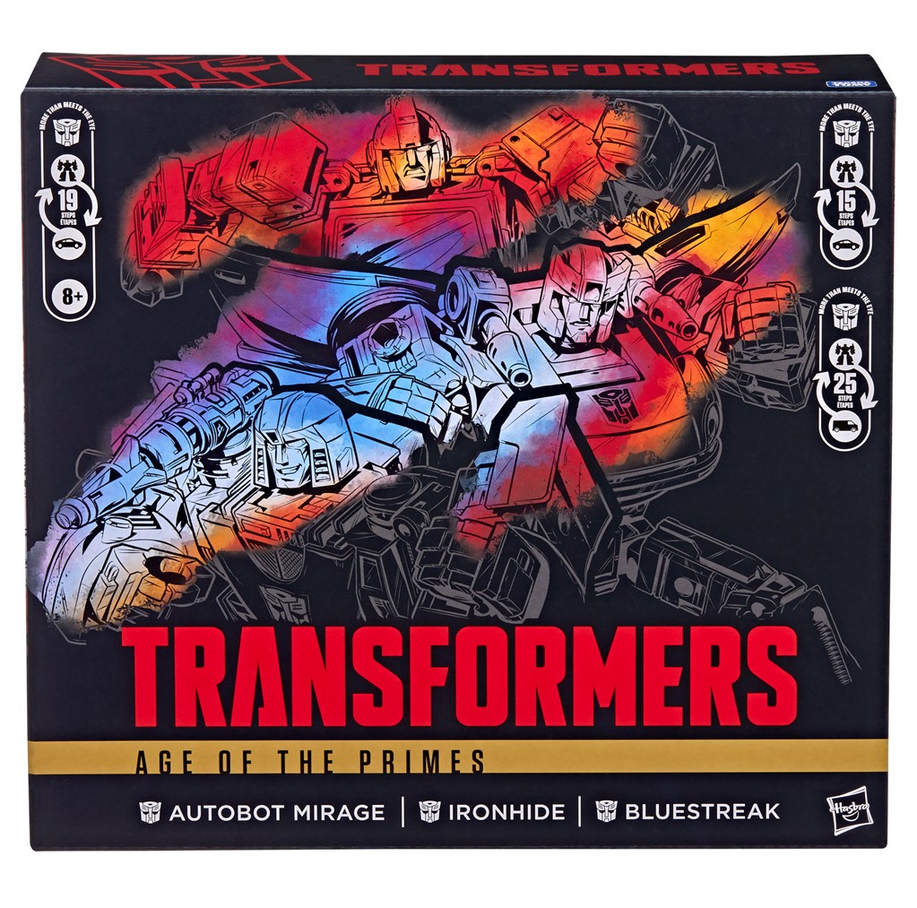 Transformers Age of the Primes Autobot Mirage, Ironhide and Bluestreak