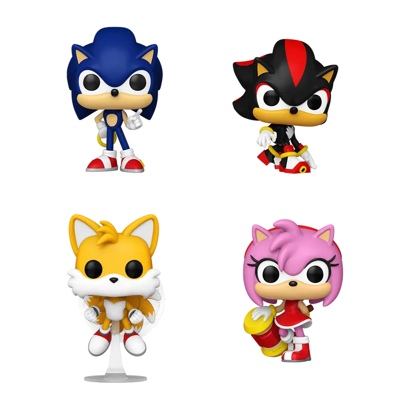 POP! Sonic the Hedgehog 4-Pack (Glow)