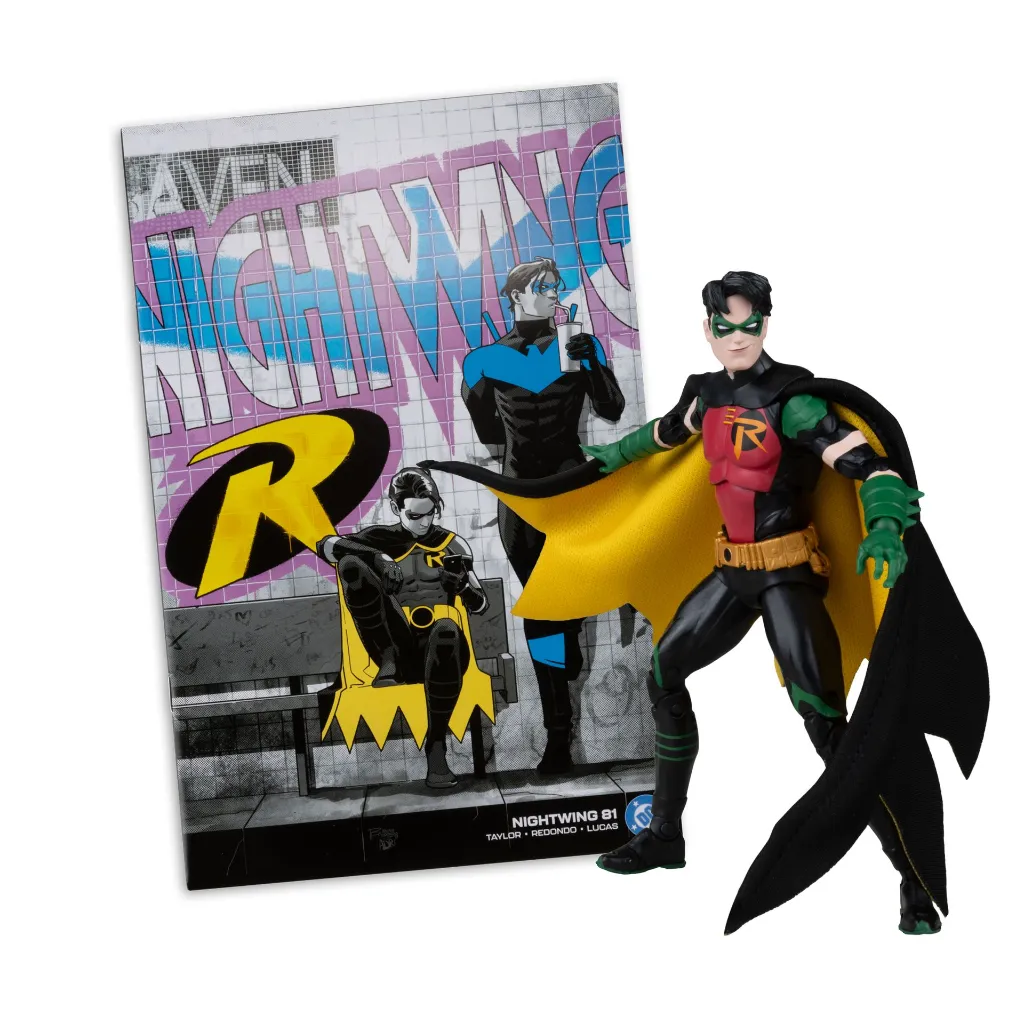 DC Direct Page Punchers Robin Tim Drake (Nightwing #81) 7-Inch Action Figure with Comic McFarlane Toys (Red Platinum Edition) - EB Games Canada Exclusive!
