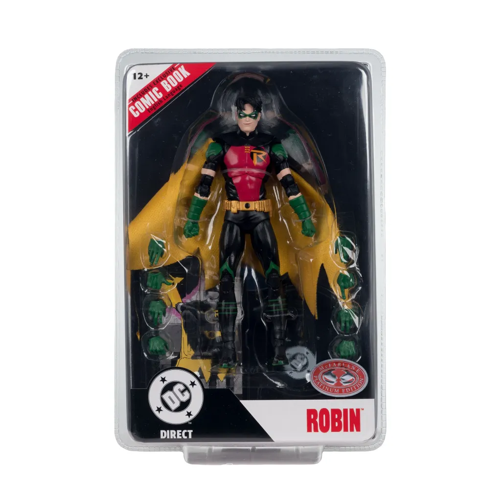DC Direct Page Punchers Robin Tim Drake (Nightwing #81) 7-Inch Action Figure with Comic McFarlane Toys (Red Platinum Edition) - EB Games Canada Exclusive!
