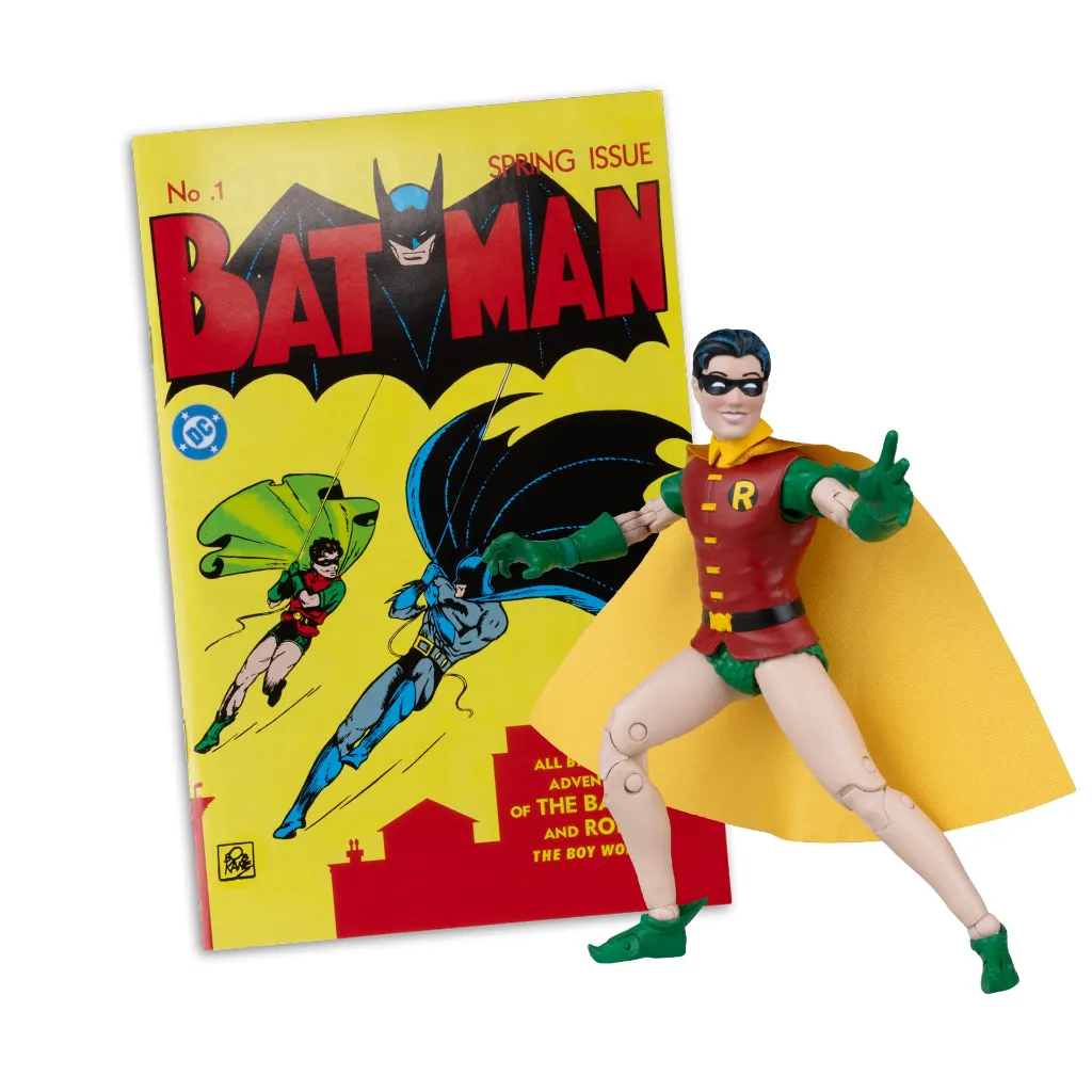 DC Direct Page Punchers Robin Dick Grayson (Batman #1) 7-Inch Action Figure with Comic McFarlane Toys (Red Platinum Edition) - EB Games Canada Exclusive!