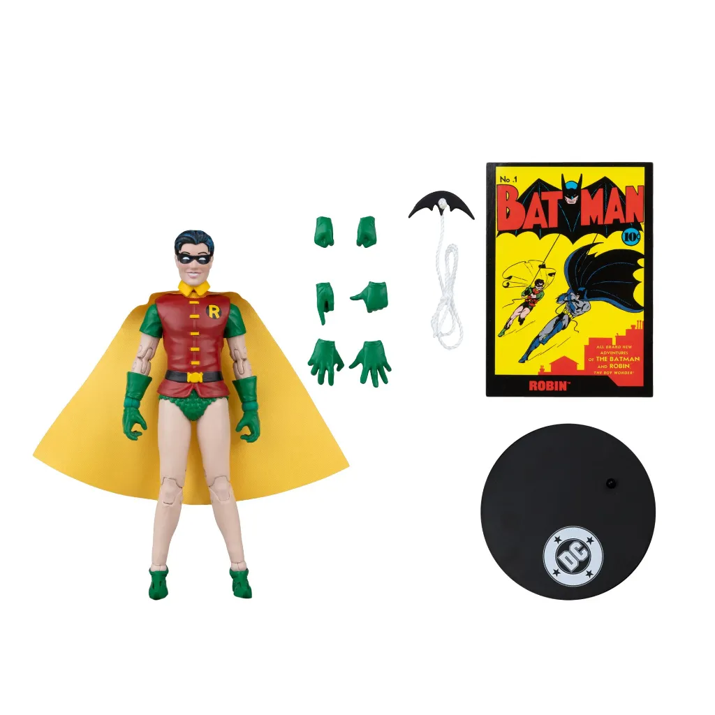 DC Direct Page Punchers Robin Dick Grayson (Batman #1) 7-Inch Action Figure with Comic McFarlane Toys (Red Platinum Edition) - EB Games Canada Exclusive!