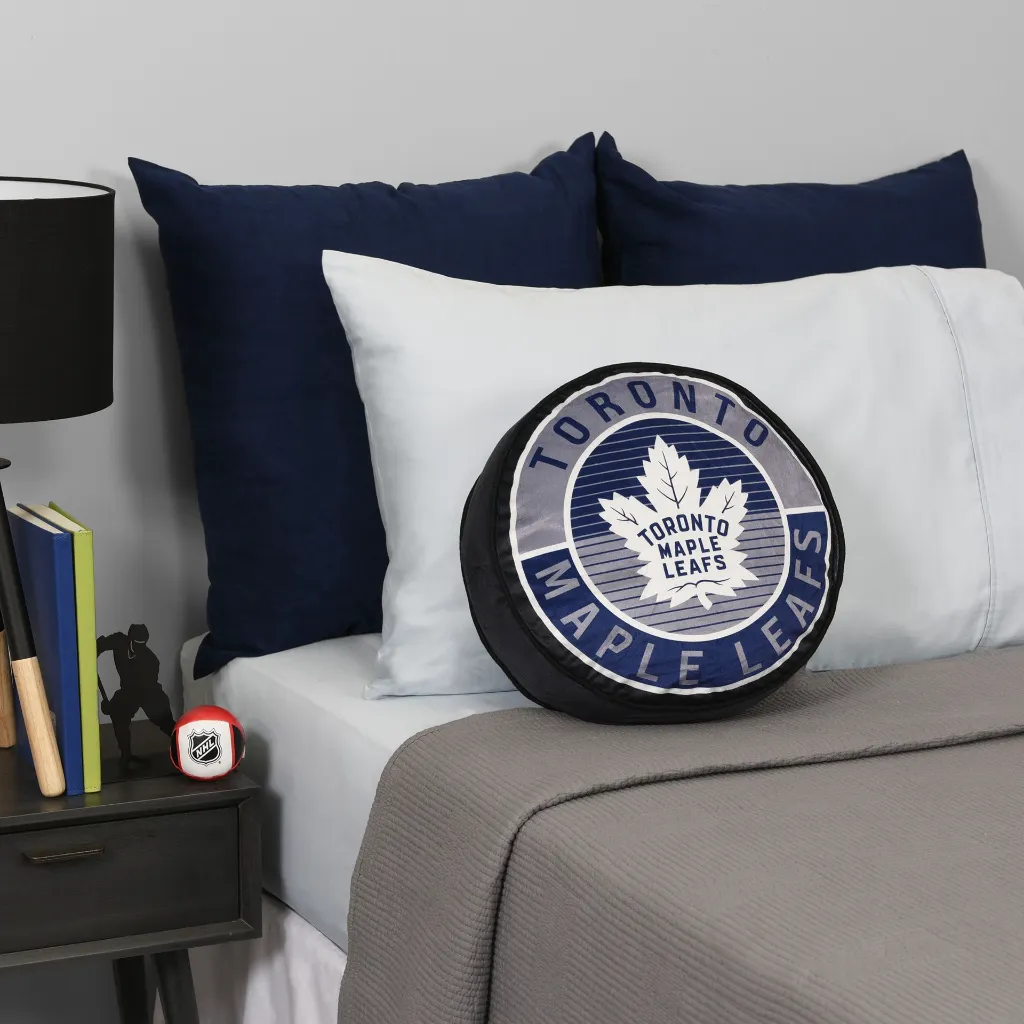 NHL Puck Pillow - Toronto Maple Leafs