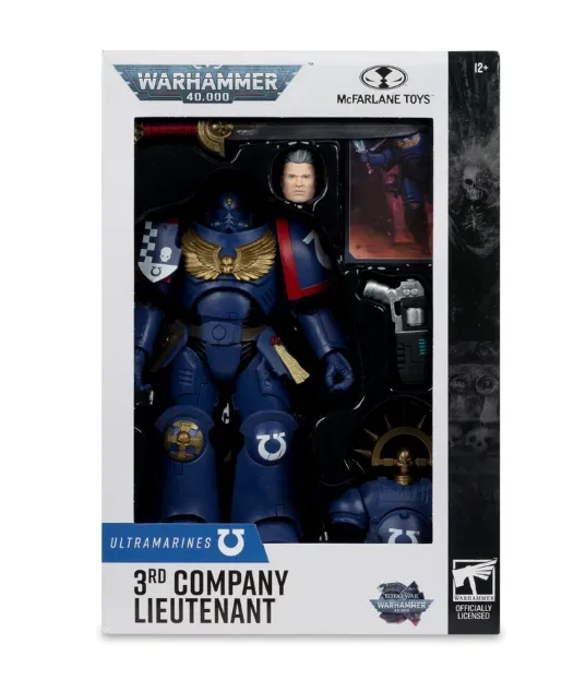 Warhammer 40,000 Total War 3rd Company Lieutenant (Ultramarines) 7-Inch Action Figure