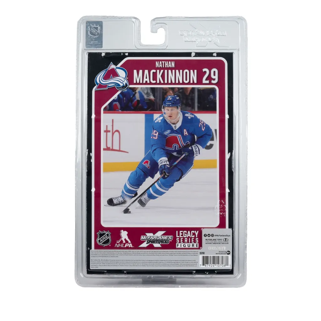 NHL Nathan MacKinnon (Quebec Nordiques Retro) 7-Inch Posed Figure McFarlane's SportsPicks