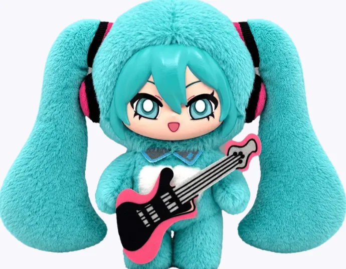 Hatsune Miku - Punk Rock Plush Blind Box Keychain Assortment – One Variation Chosen at Random
