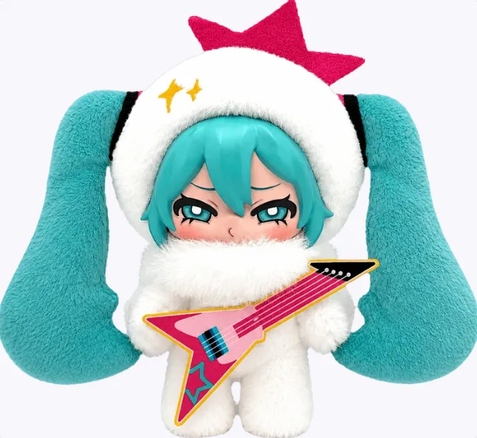 Hatsune Miku - Punk Rock Plush Blind Box Keychain Assortment – One Variation Chosen at Random