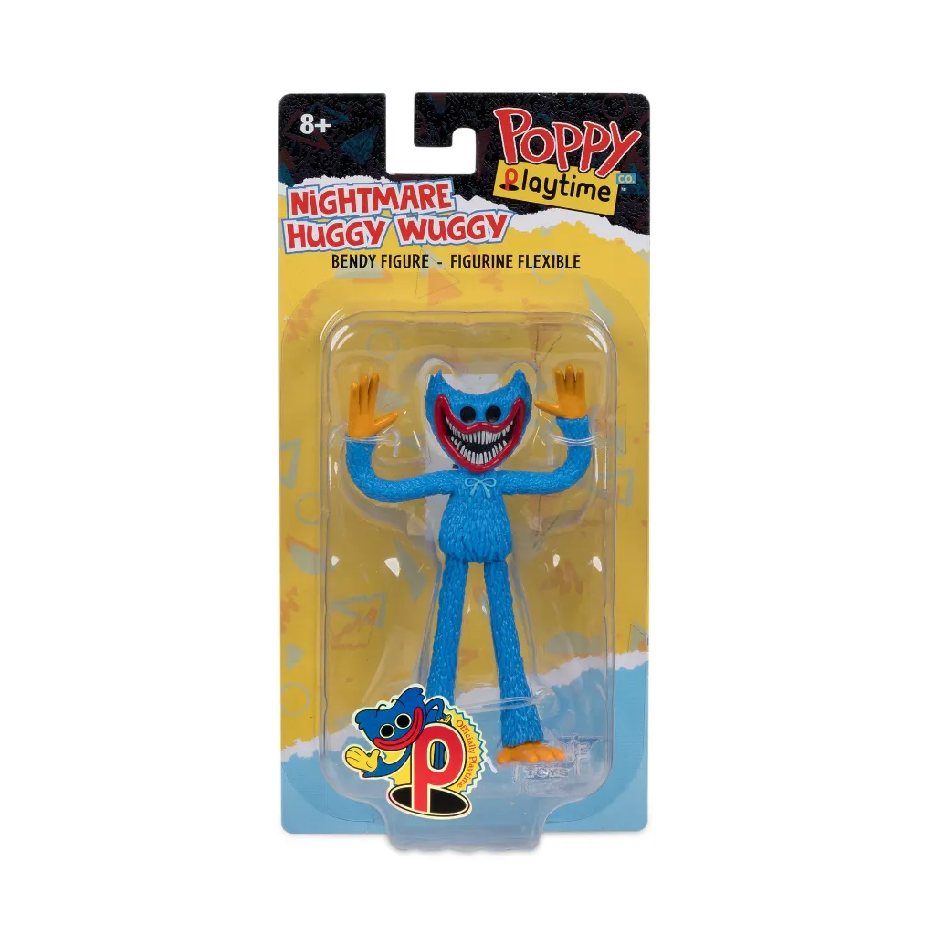 Poppy Playtime Nightmare Huggy Wuggy 4.5-Inch Bendable Figure McFarlane Toys