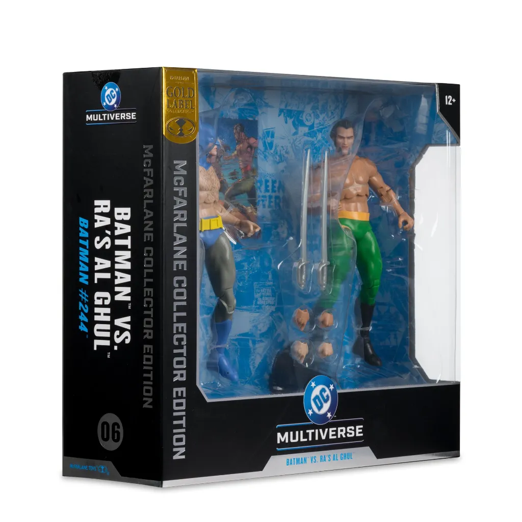 DC Multiverse Batman vs Ra's al Ghul (Batman #244) 7-Inch Action Figure 2-Pack Gold Label McFarlane Elite Edition - EB Games Canada Exclusive!