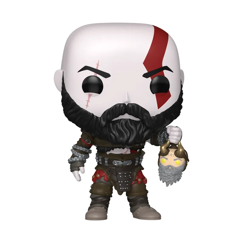 POP! Kratos with Mimir’s Head (God of War Ragnarök)