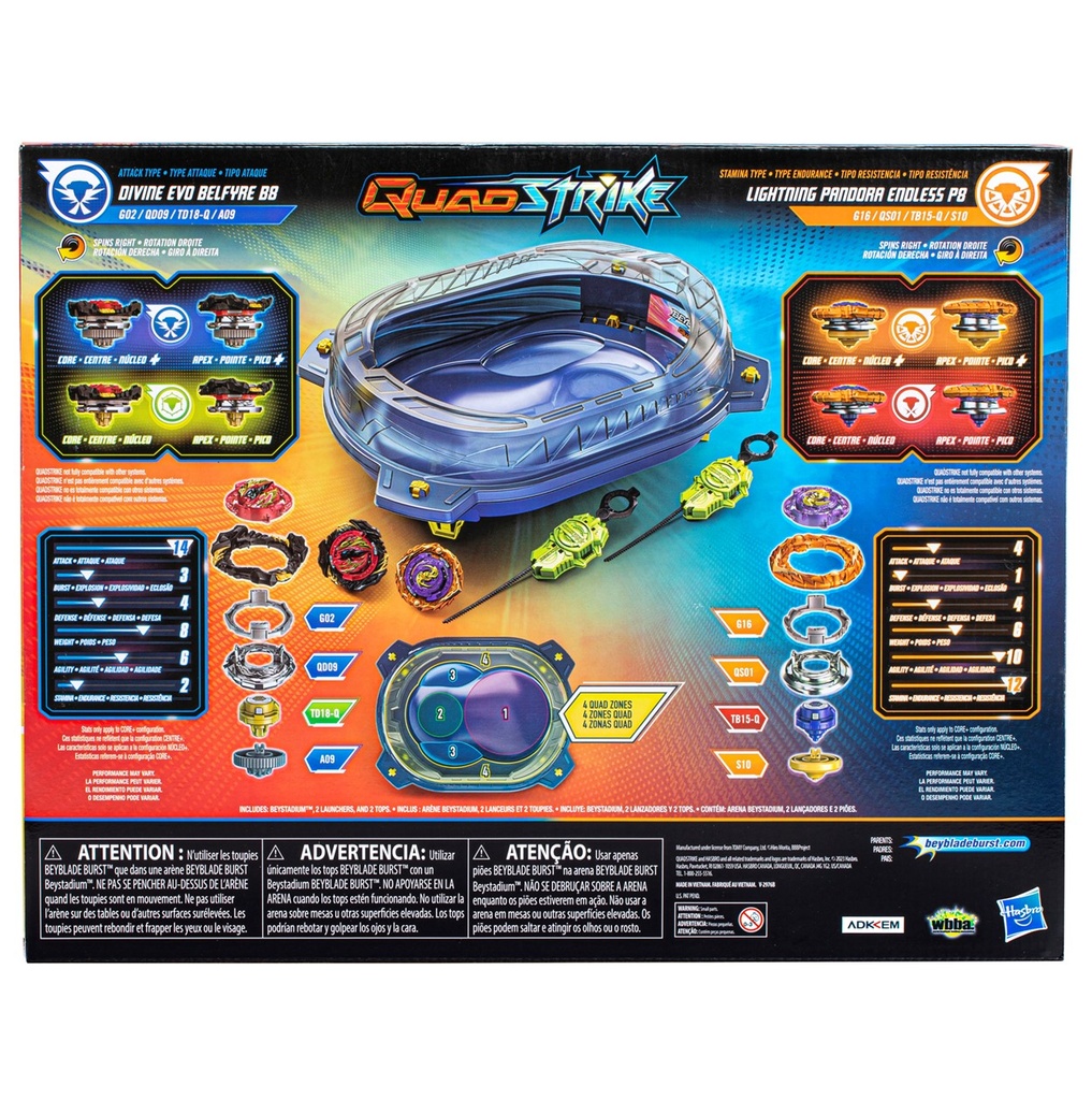 Beyblade Burst QuadStrike Thunder Edge Battle Set