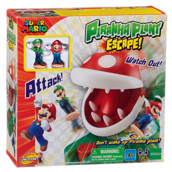 Mario Piranha Plant Escape! with Collectible Super Mario Action Figures