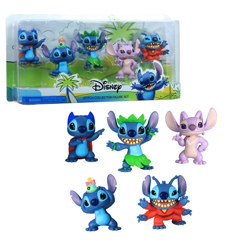 Disney’s Lilo & Stitch Collectible Stitch Figure Set - 5-pieces